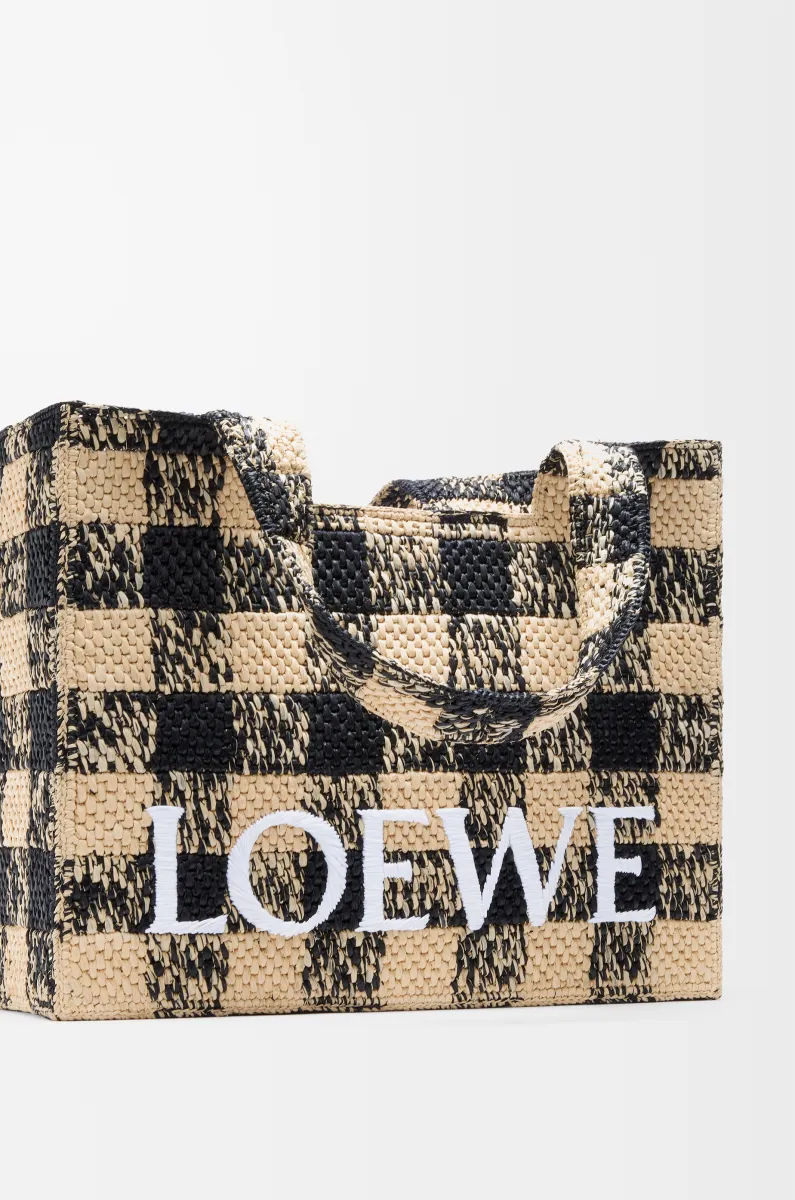 大号拉菲草 LOEWE Font Tote 手袋