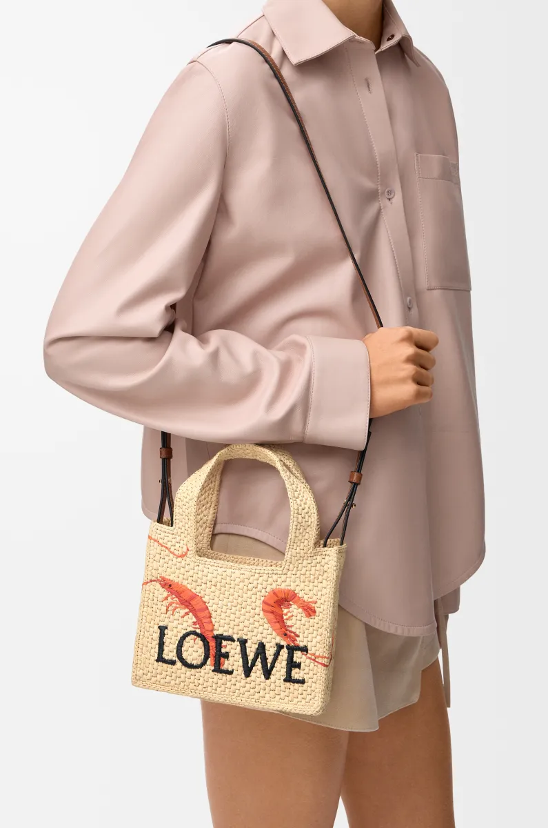 迷你拉菲草 LOEWE Font Tote 手袋