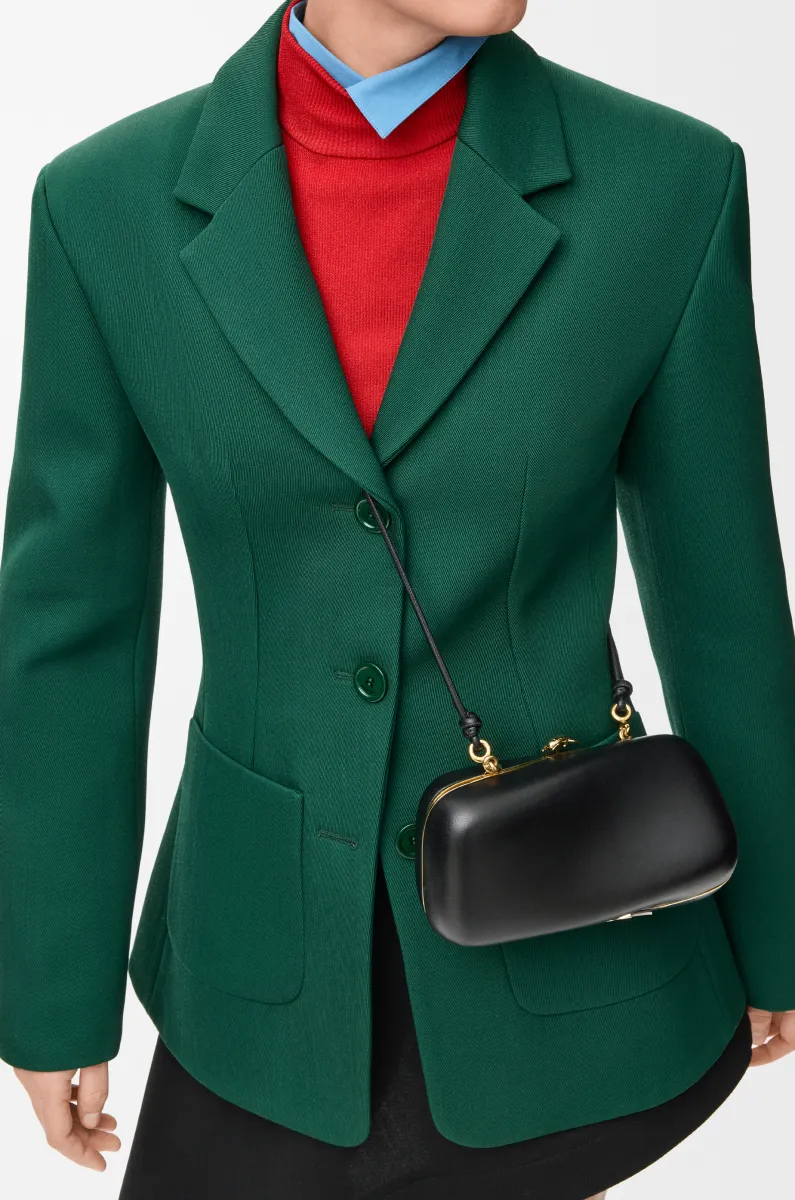 纳帕羊皮革 Twisted Minaudiere 手袋