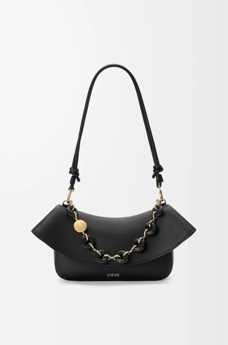 中号光滑牛皮革 Ola 手袋