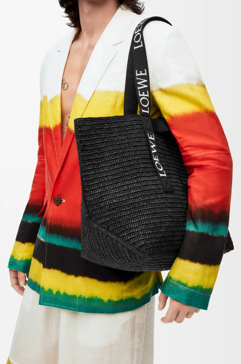 拉菲草 Fold Shopper 手袋