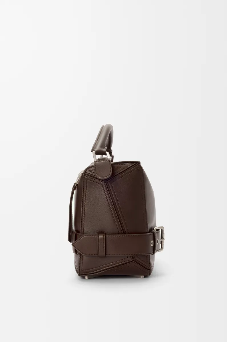 大号亮面牛皮革 Puzzle Biker 手袋