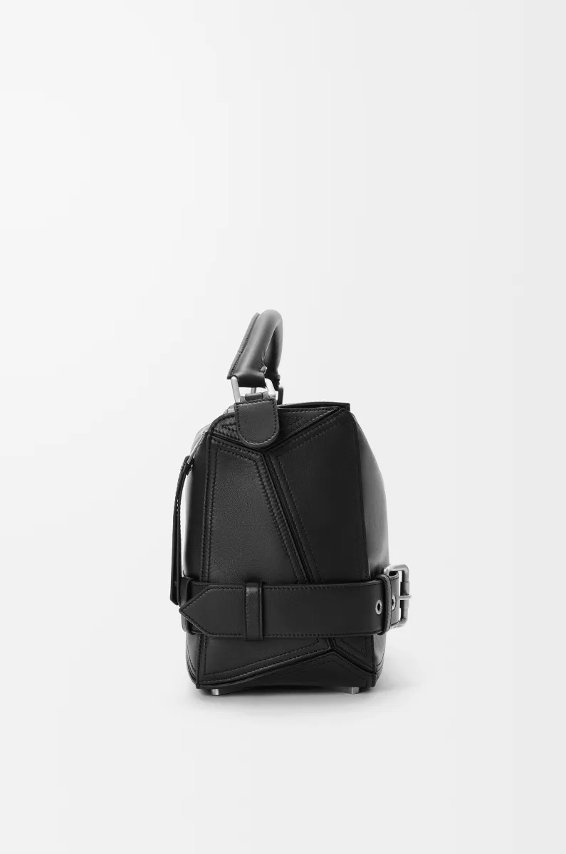 大号亮面牛皮革 Puzzle Biker 手袋