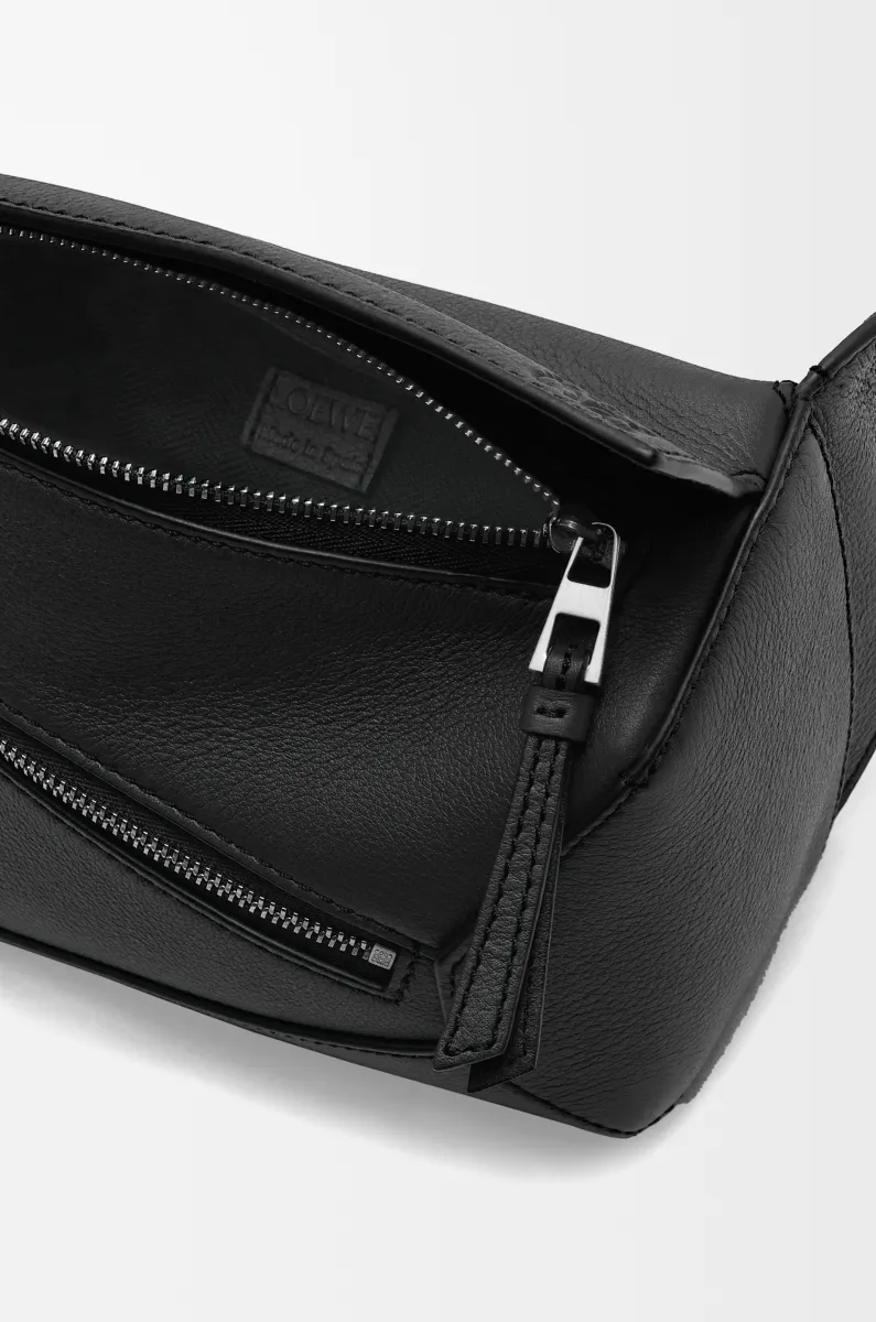 迷你经典牛皮革 Puzzle Edge 腰包