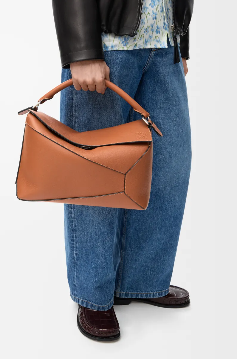 大号经典牛皮革 Puzzle 手袋