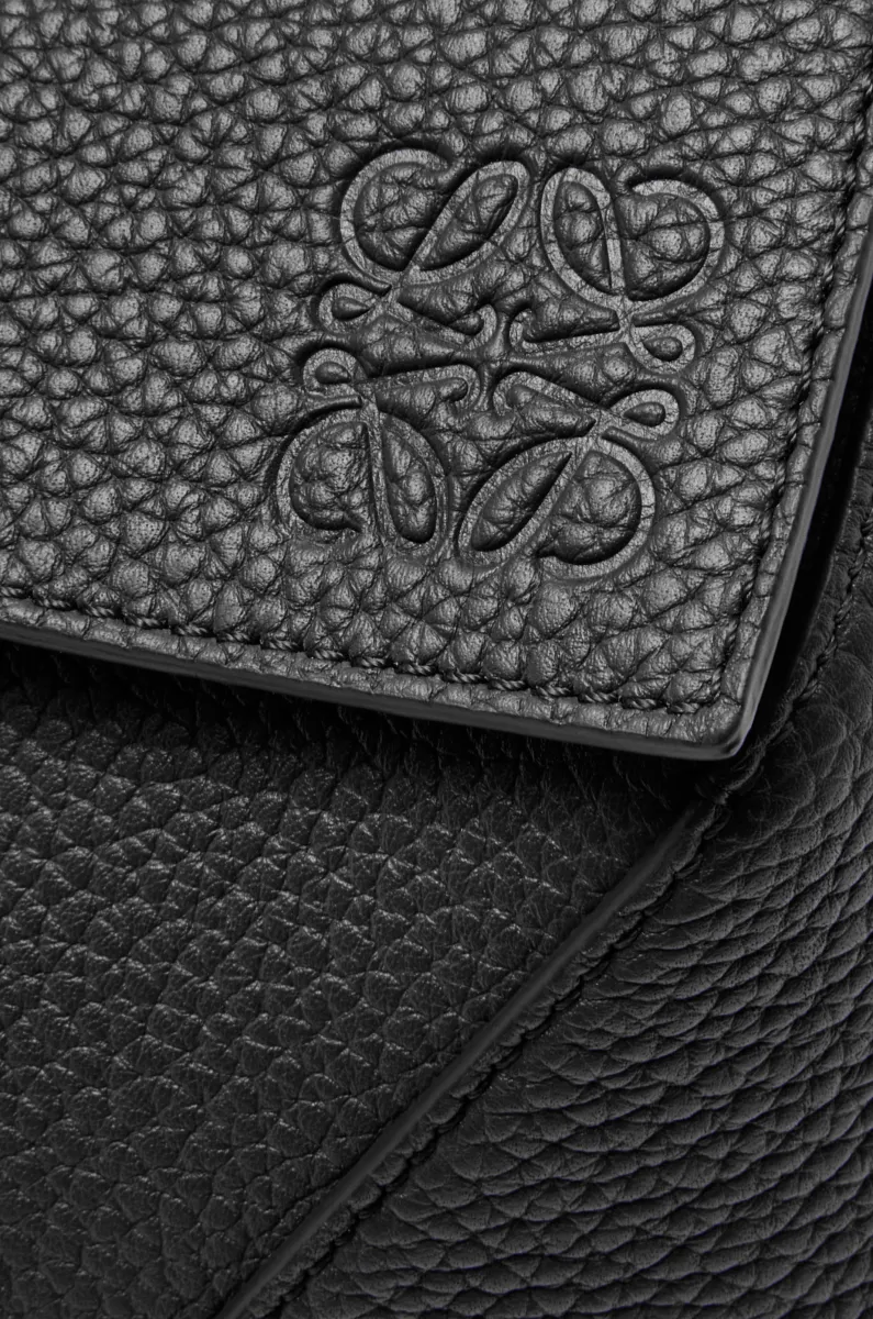 大号粒面牛皮革 Puzzle 手袋