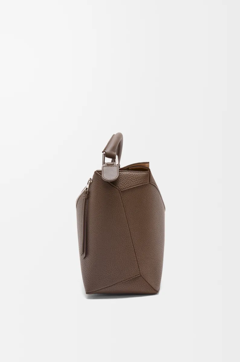 大号粒面牛皮革 Puzzle 手袋