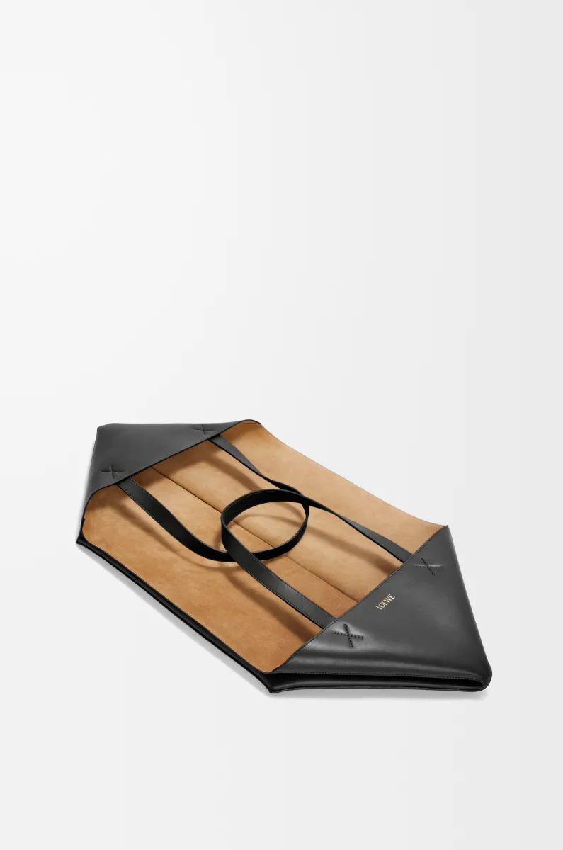 特大号亮面牛皮革 Puzzle Fold 手袋