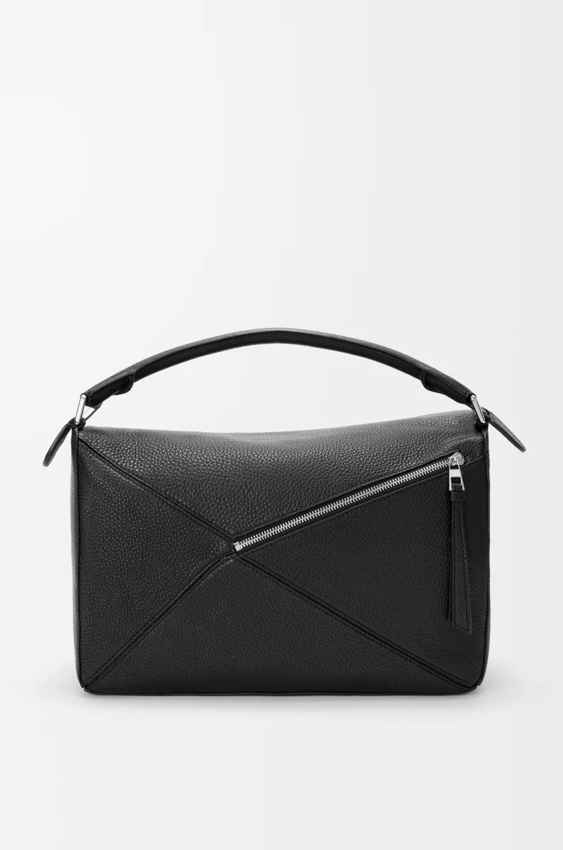 大号柔软粒面牛皮革 Puzzle 手袋