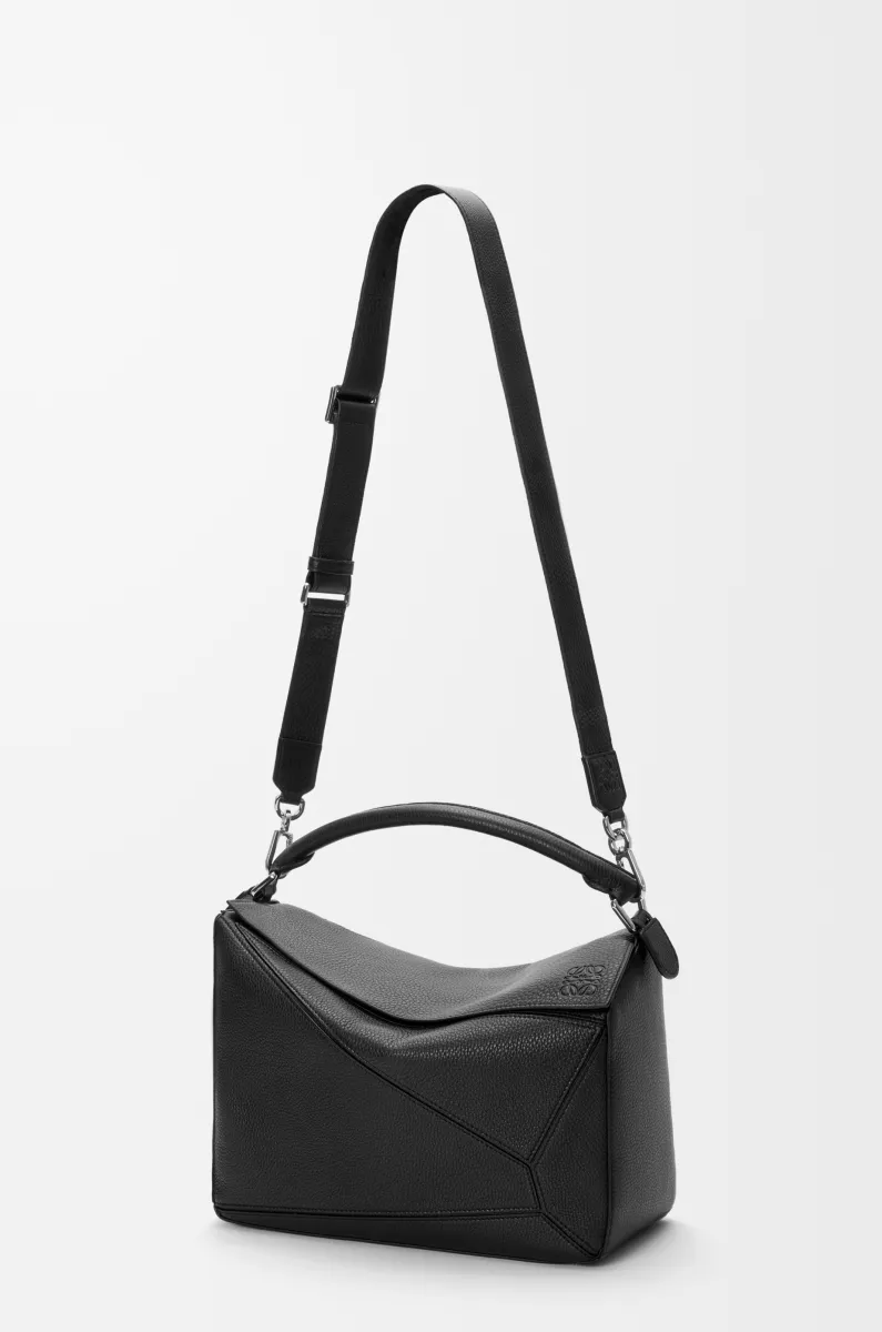 大号柔软粒面牛皮革 Puzzle 手袋