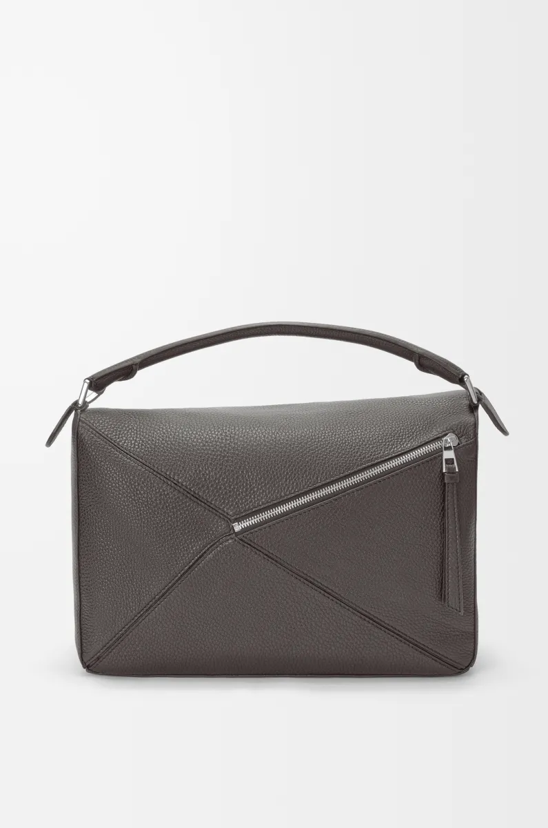 大号柔软粒面牛皮革 Puzzle 手袋