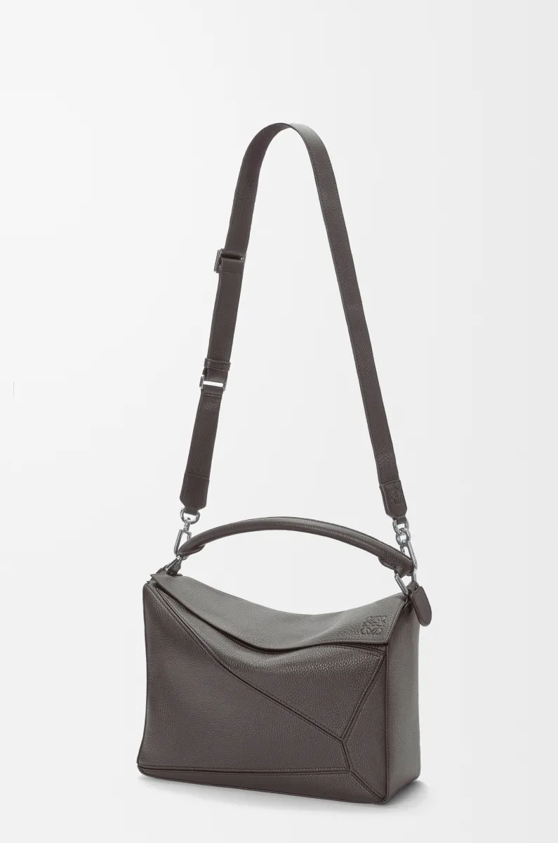 大号柔软粒面牛皮革 Puzzle 手袋