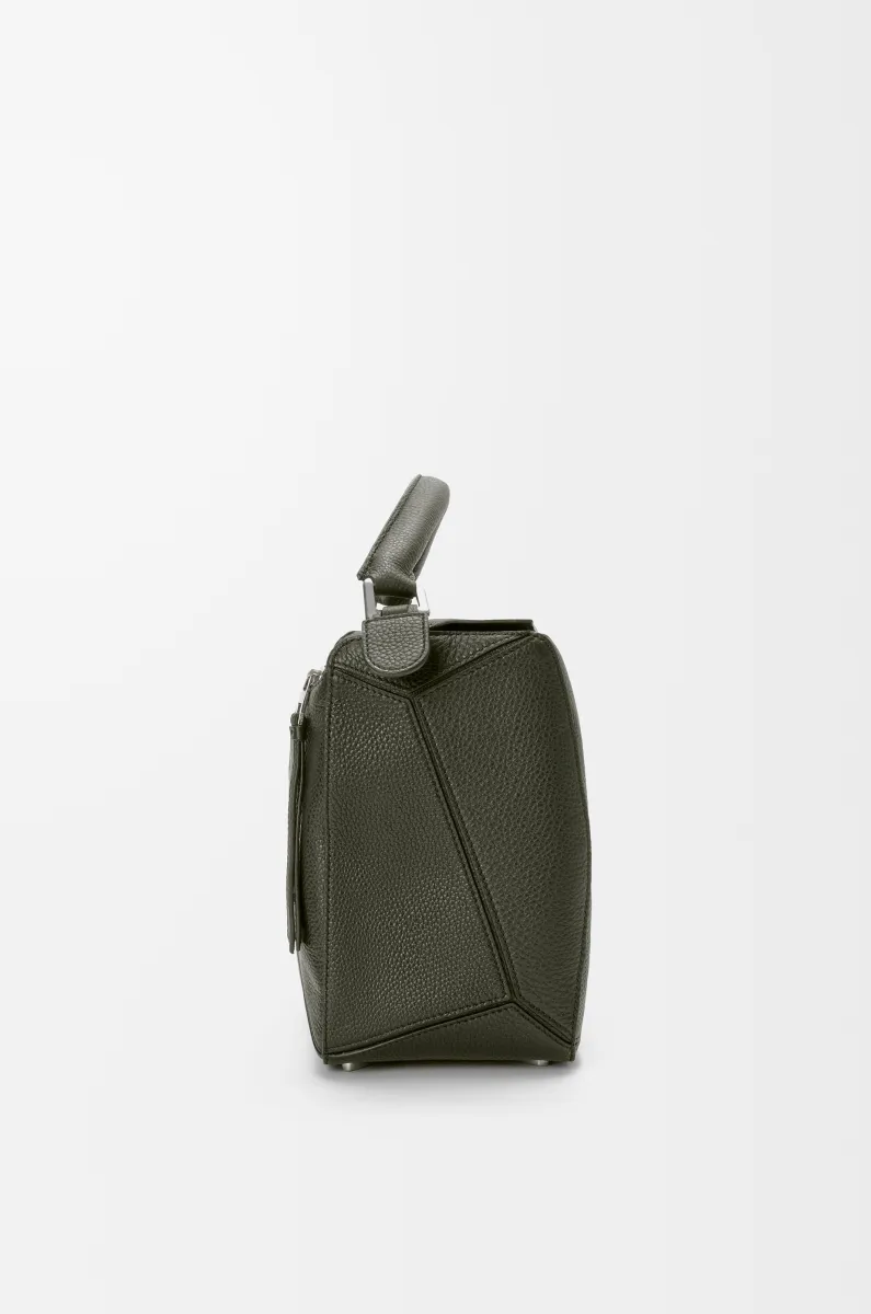 大号柔软粒面牛皮革 Puzzle 手袋