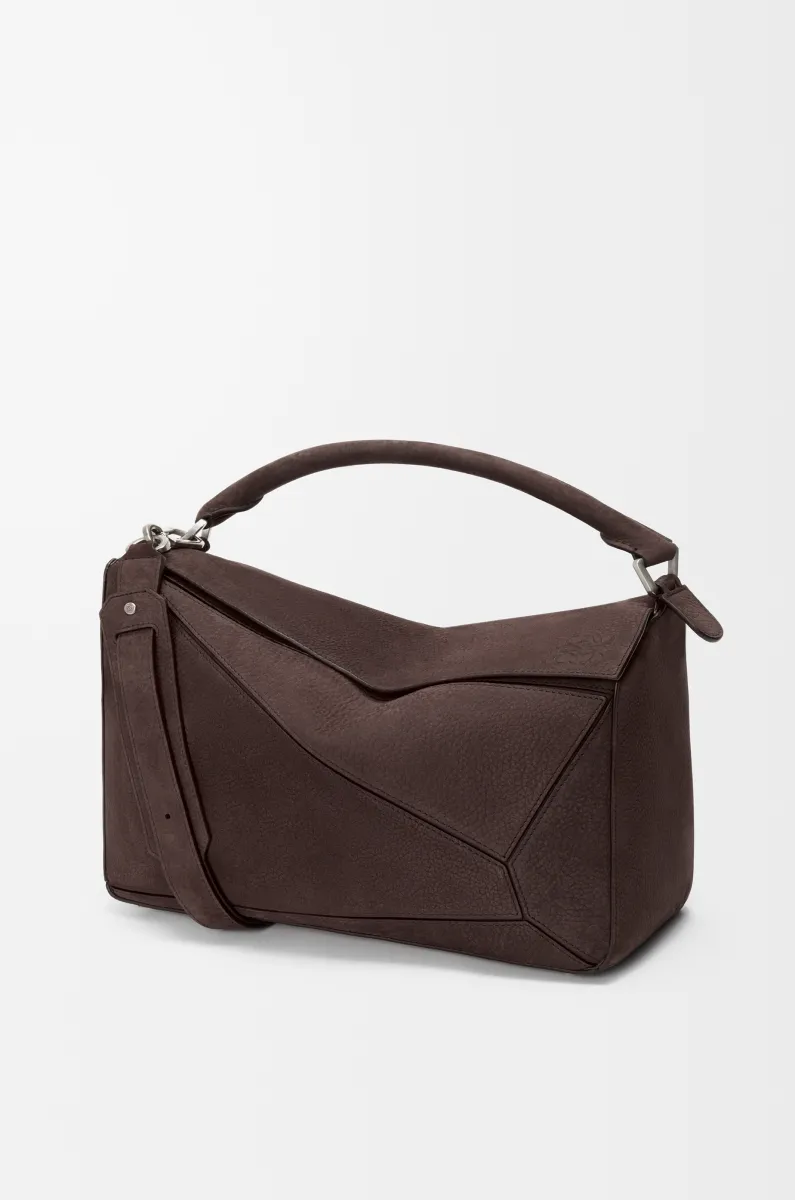 大号粒面牛巴革 Puzzle 手袋