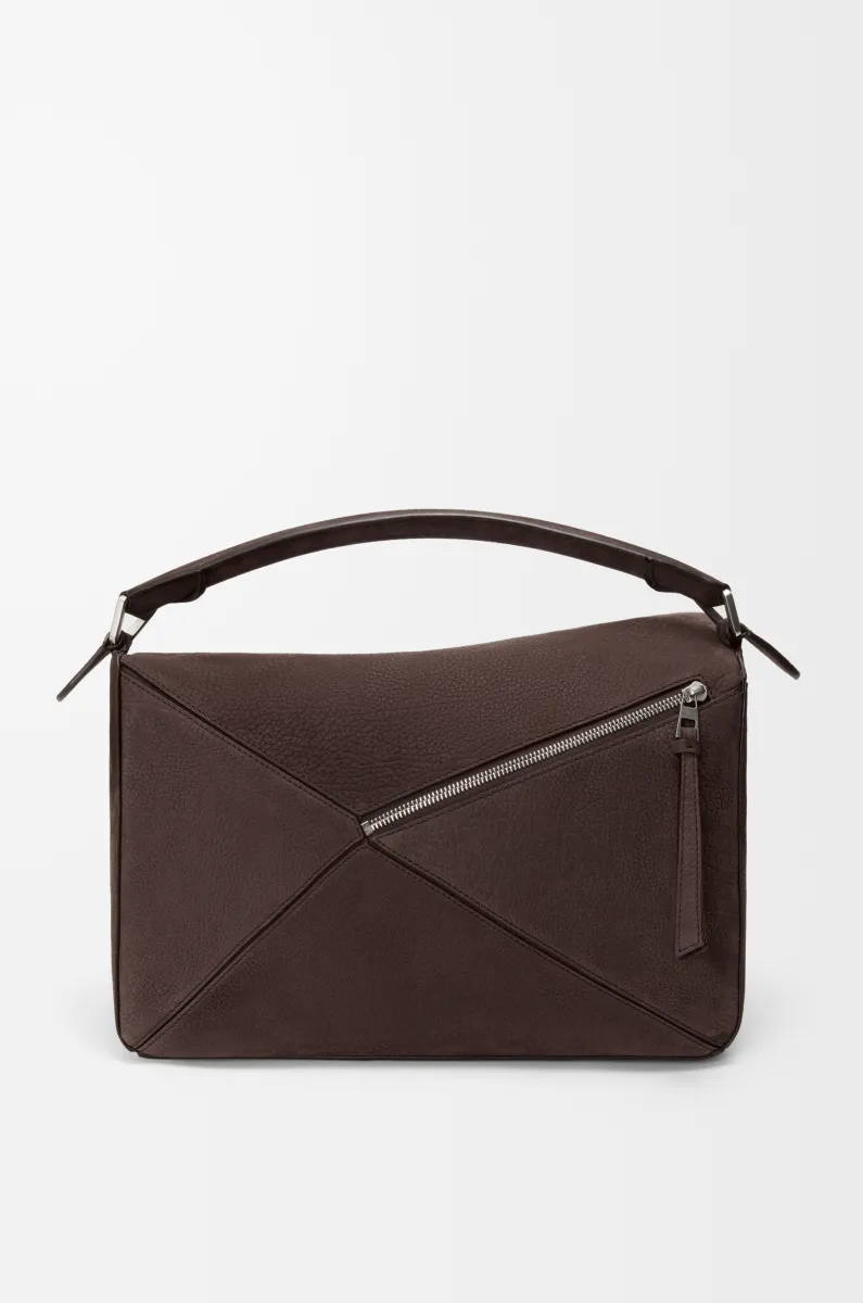 大号粒面牛巴革 Puzzle 手袋