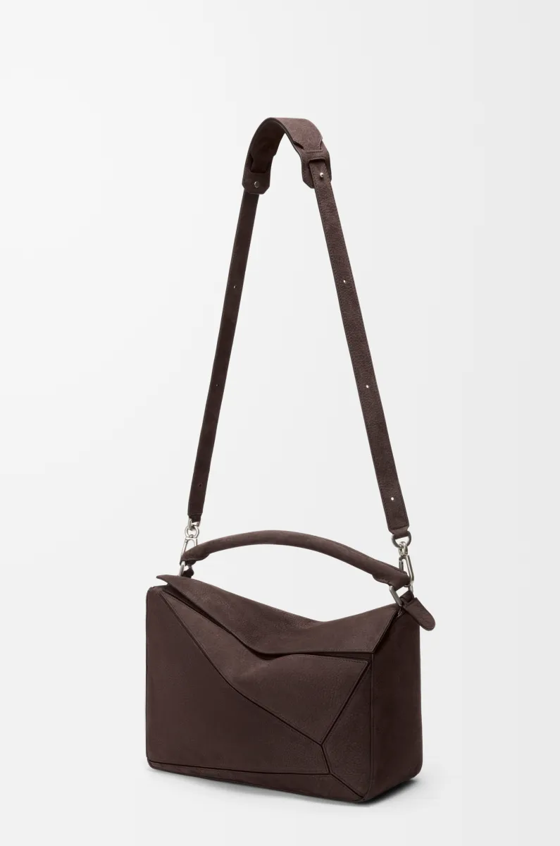 大号粒面牛巴革 Puzzle 手袋