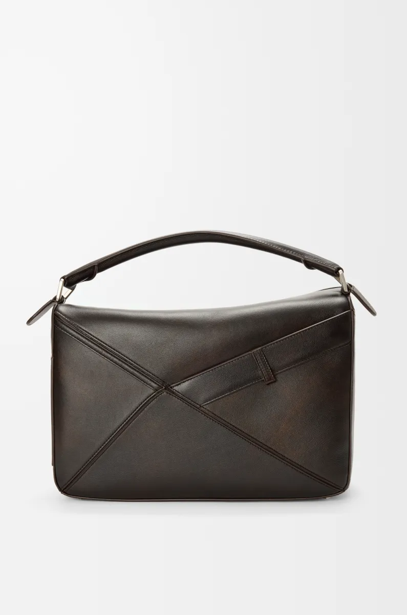 大号亮面牛皮革 Puzzle Panta 手袋