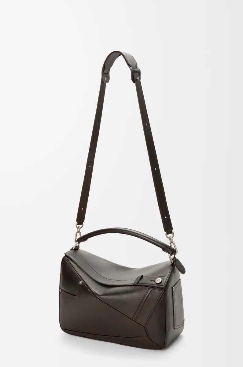 大号亮面牛皮革 Puzzle Panta 手袋