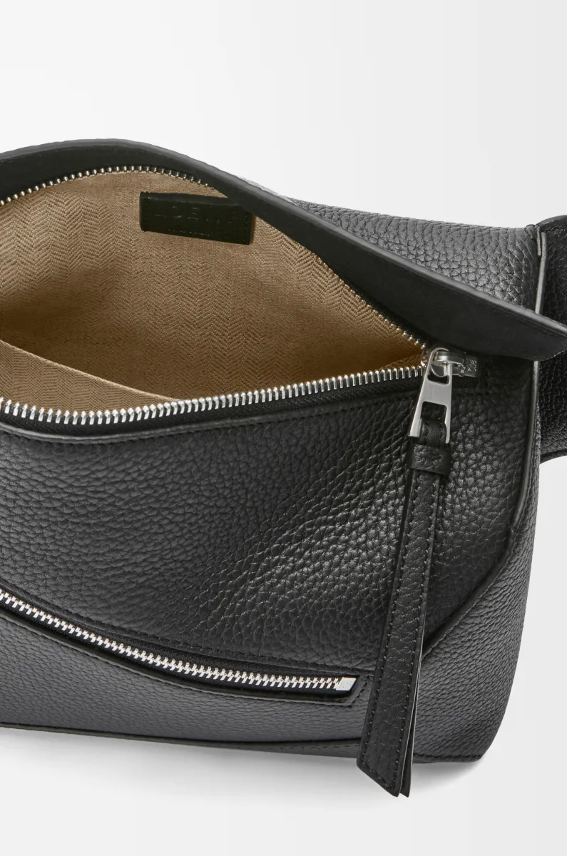 小号粒面牛皮革 Puzzle 腰包