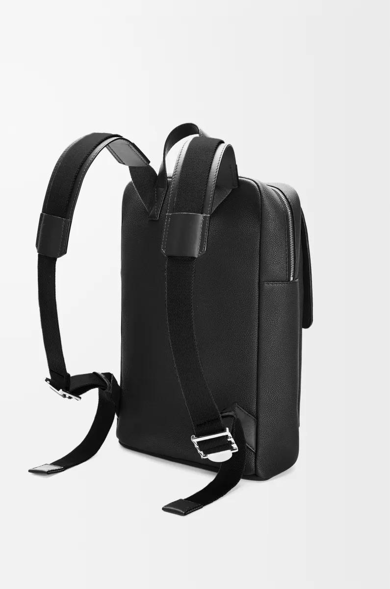 柔软粒面牛皮革 Military 背包