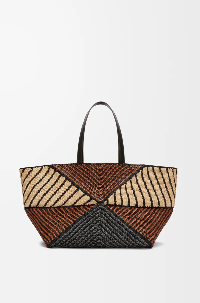 超大号拉菲草 Puzzle Fold 手袋