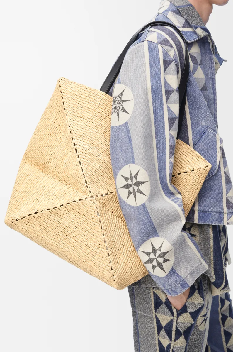 超大号拉菲草 Puzzle Fold 手袋