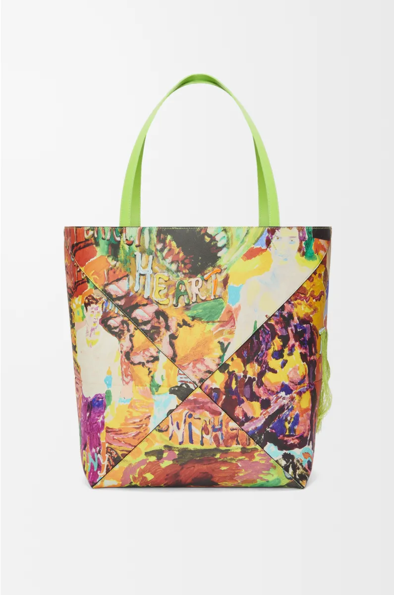 特大号经典牛皮革 Puzzle Fold 手袋