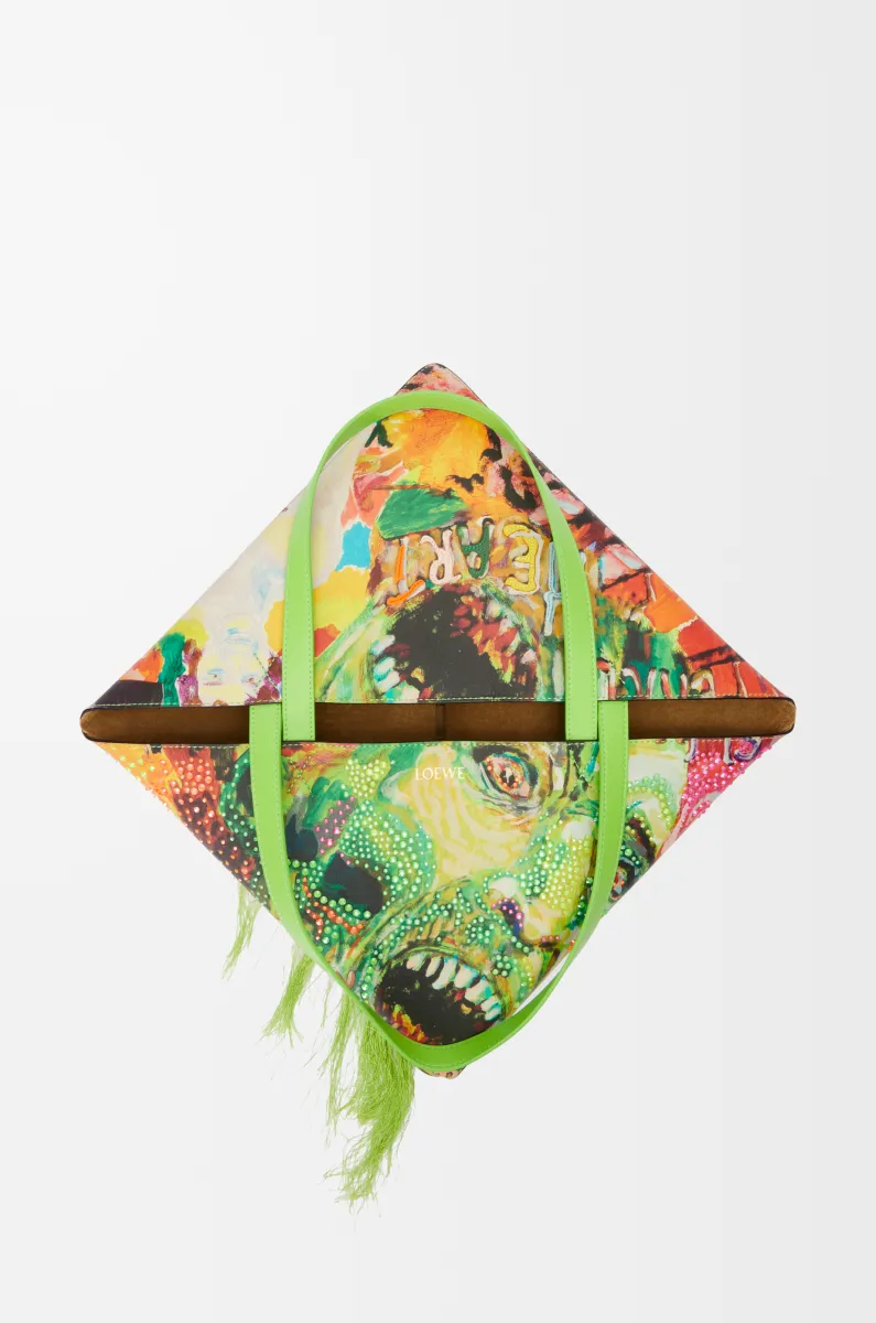 特大号经典牛皮革 Puzzle Fold 手袋