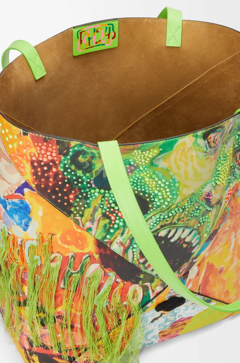 特大号经典牛皮革 Puzzle Fold 手袋