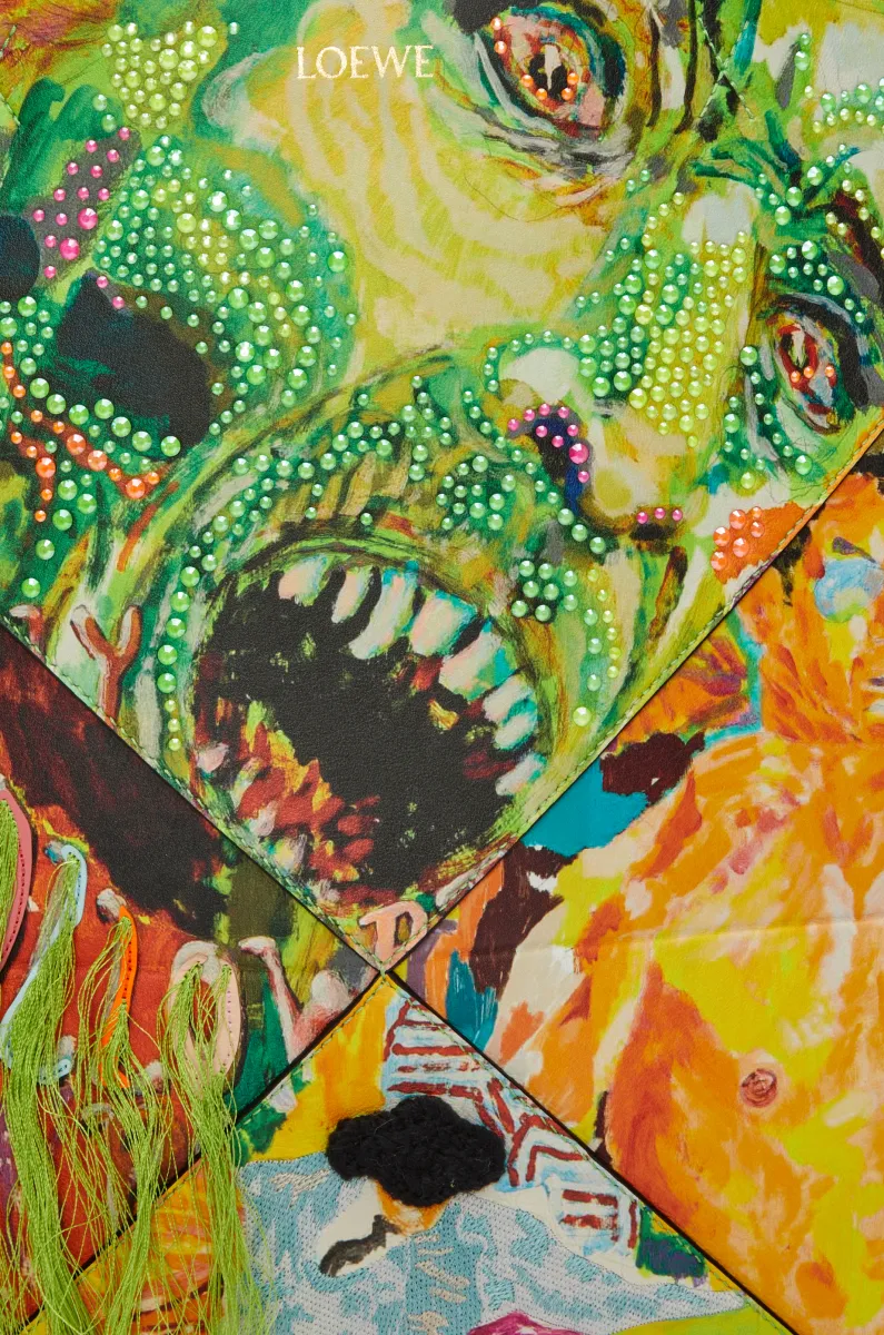 特大号经典牛皮革 Puzzle Fold 手袋