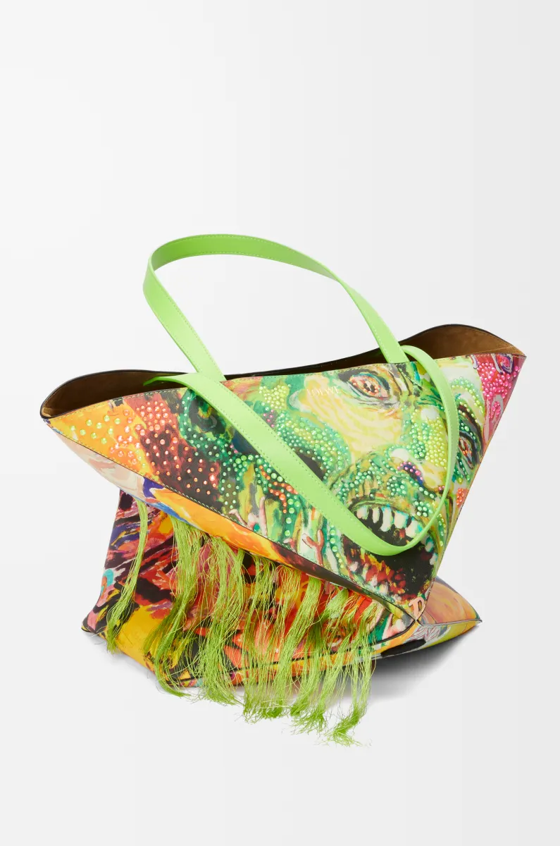 特大号经典牛皮革 Puzzle Fold 手袋