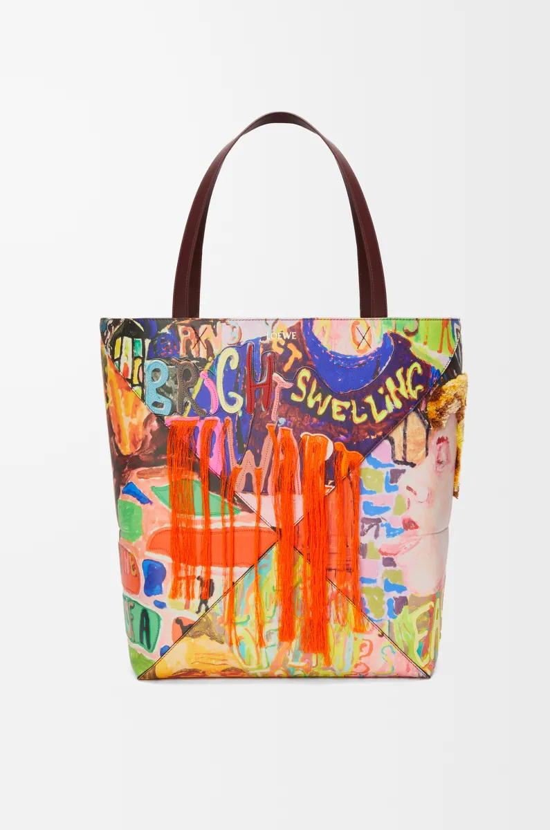 特大号经典牛皮革 Puzzle Fold 手袋