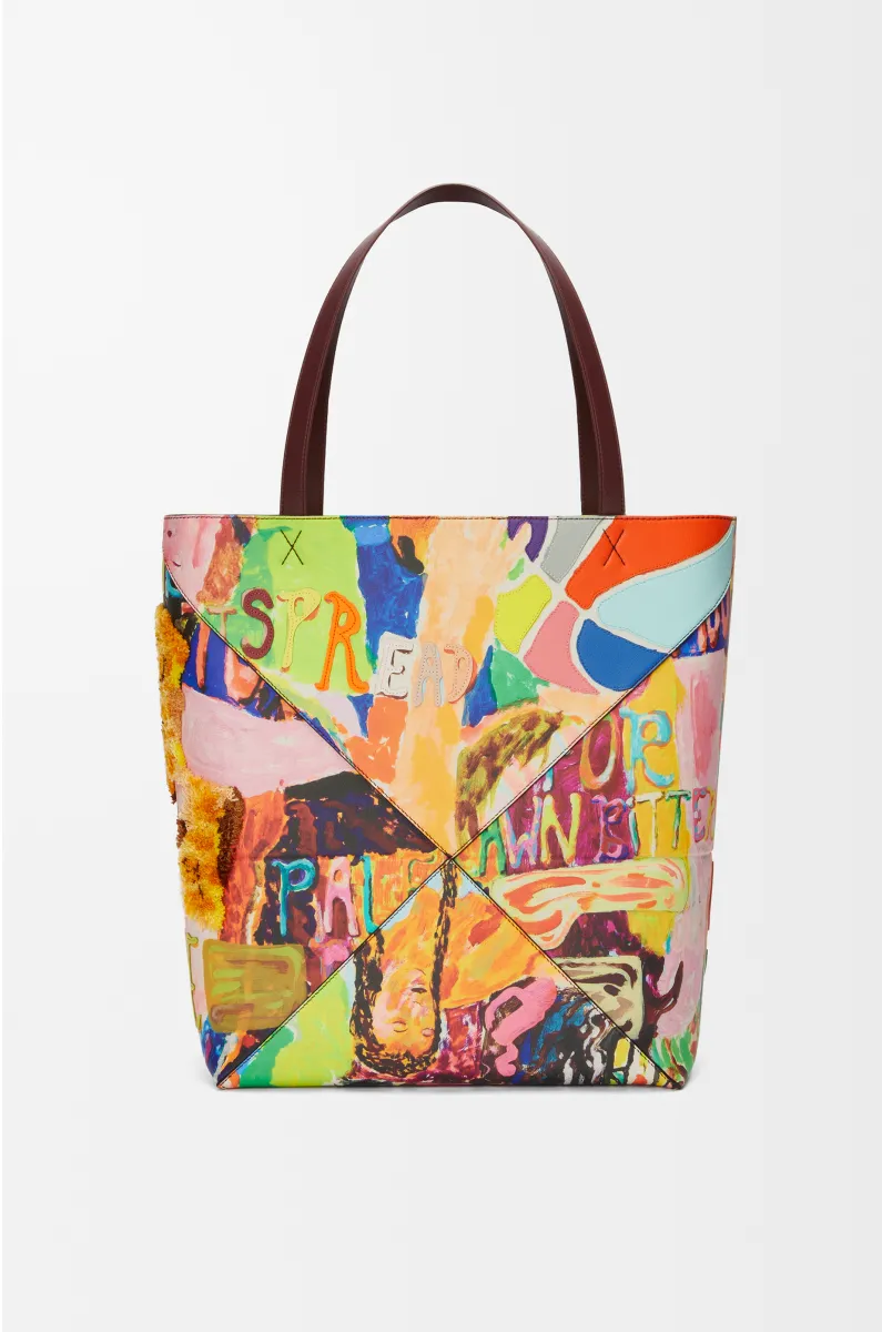 特大号经典牛皮革 Puzzle Fold 手袋