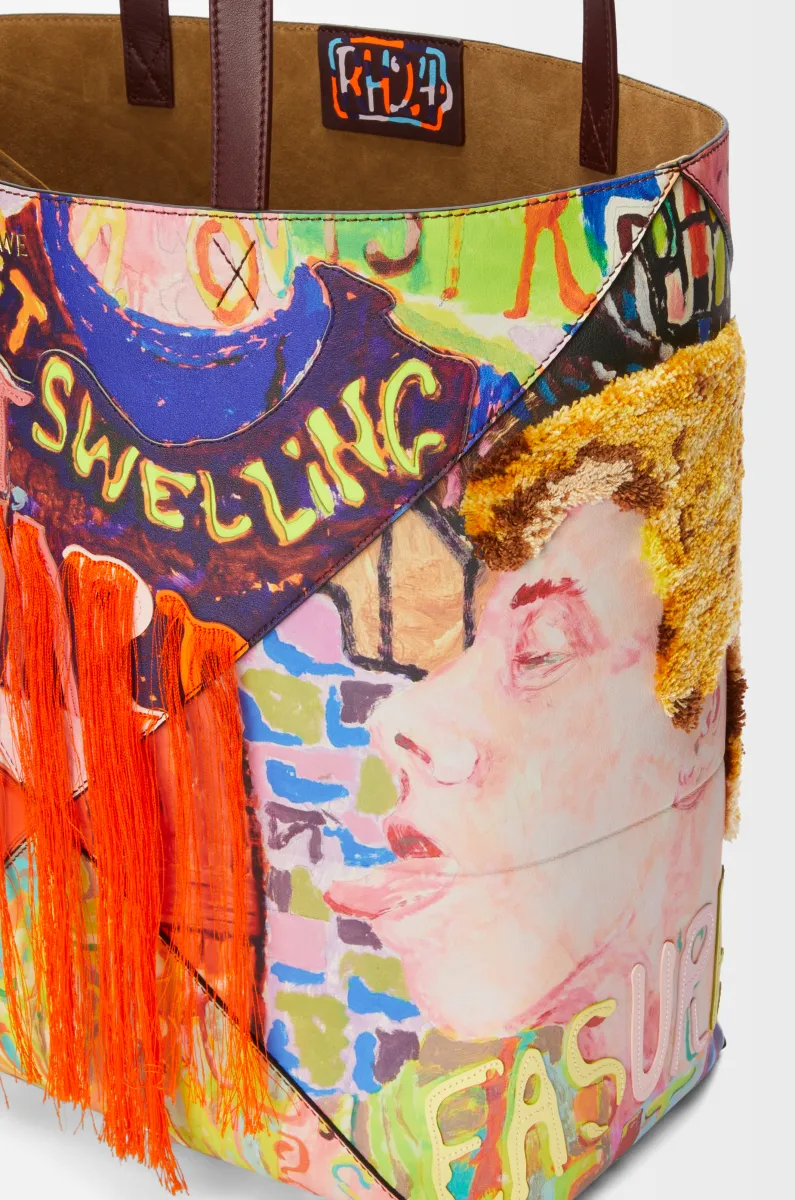 特大号经典牛皮革 Puzzle Fold 手袋