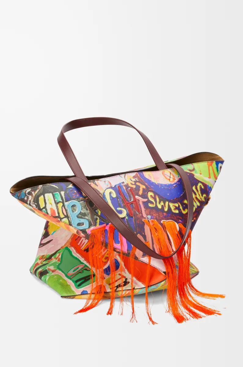 特大号经典牛皮革 Puzzle Fold 手袋