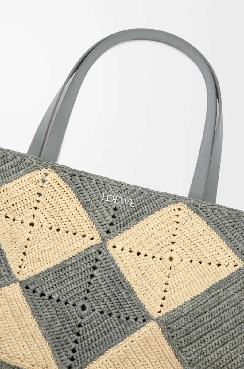 超大号拉菲草 Puzzle Fold 手袋