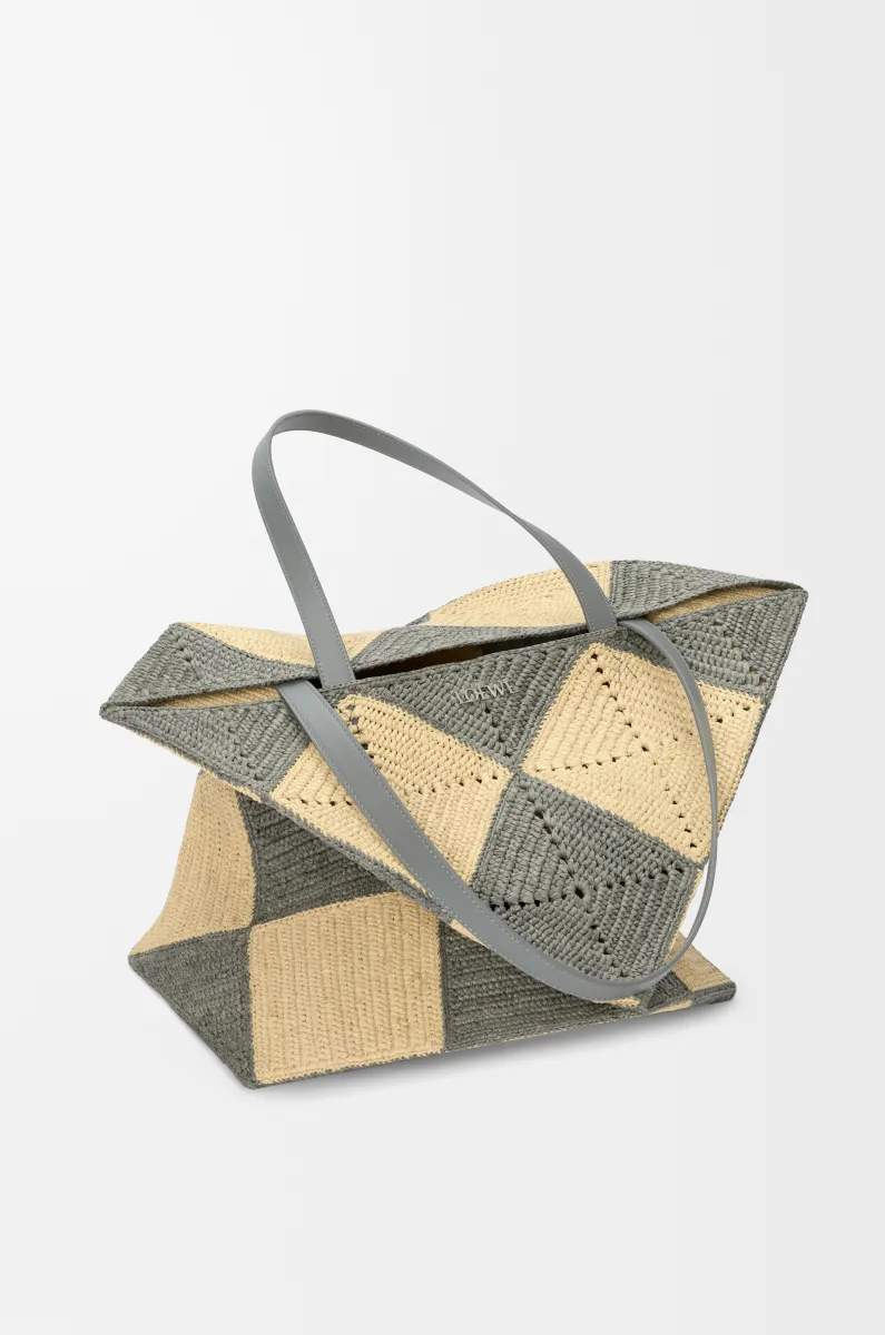 超大号拉菲草 Puzzle Fold 手袋