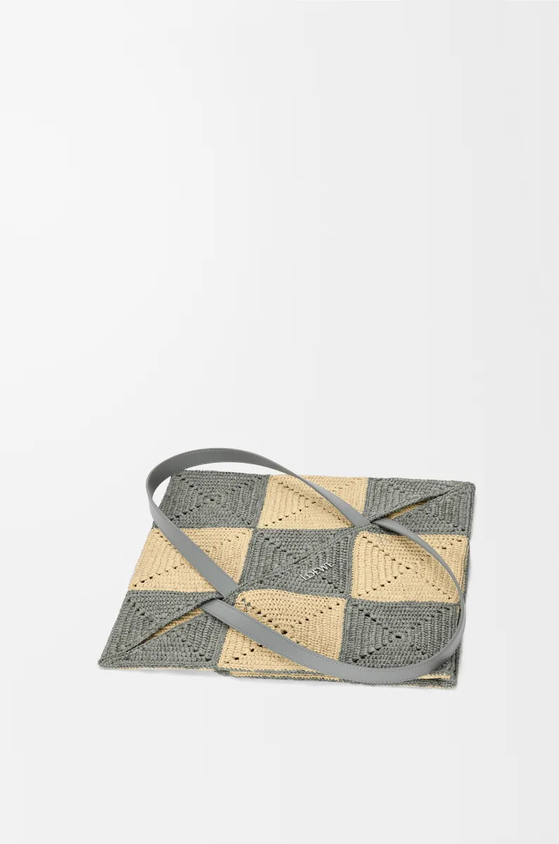 超大号拉菲草 Puzzle Fold 手袋