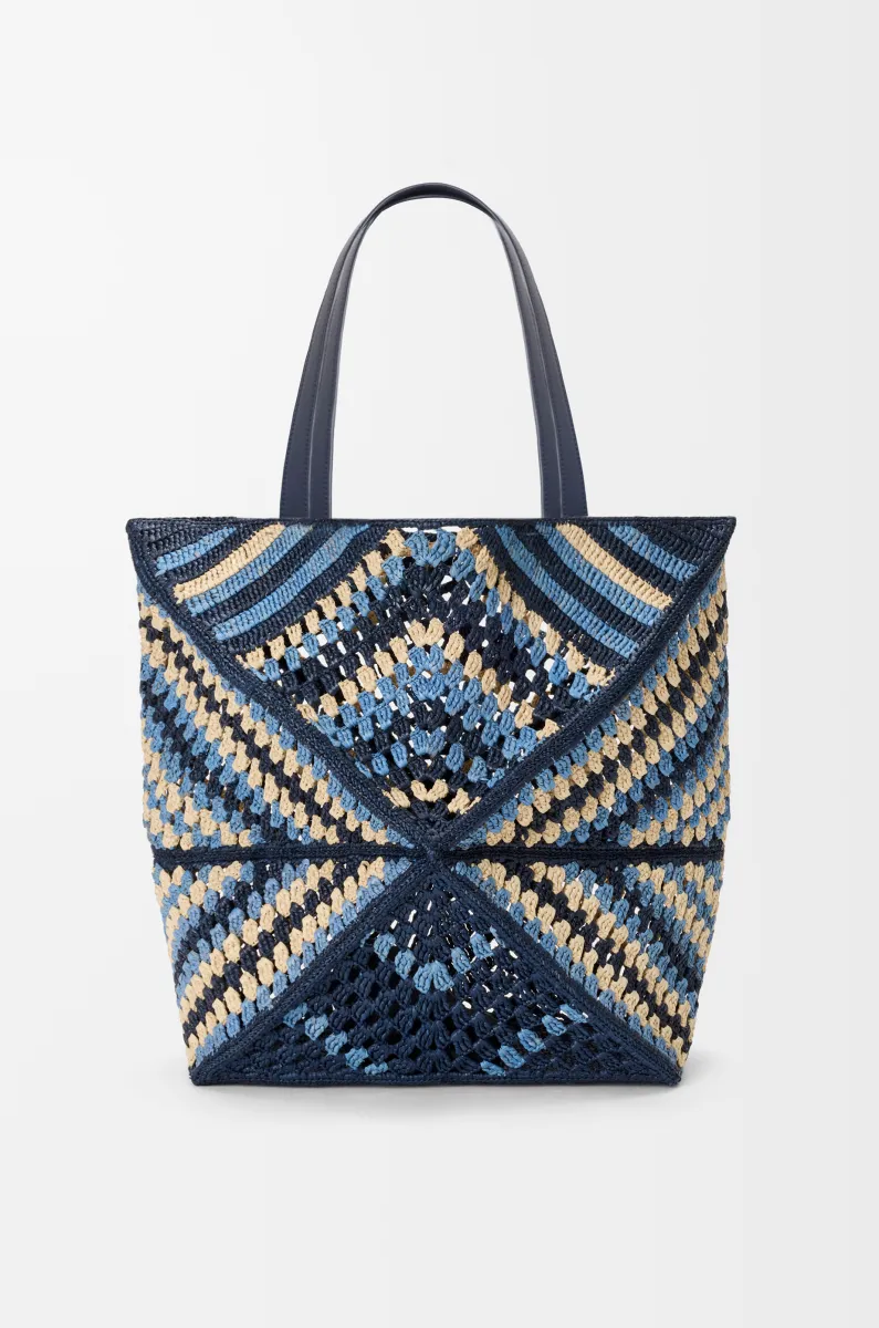 超大号拉菲草 Puzzle Fold 手袋 