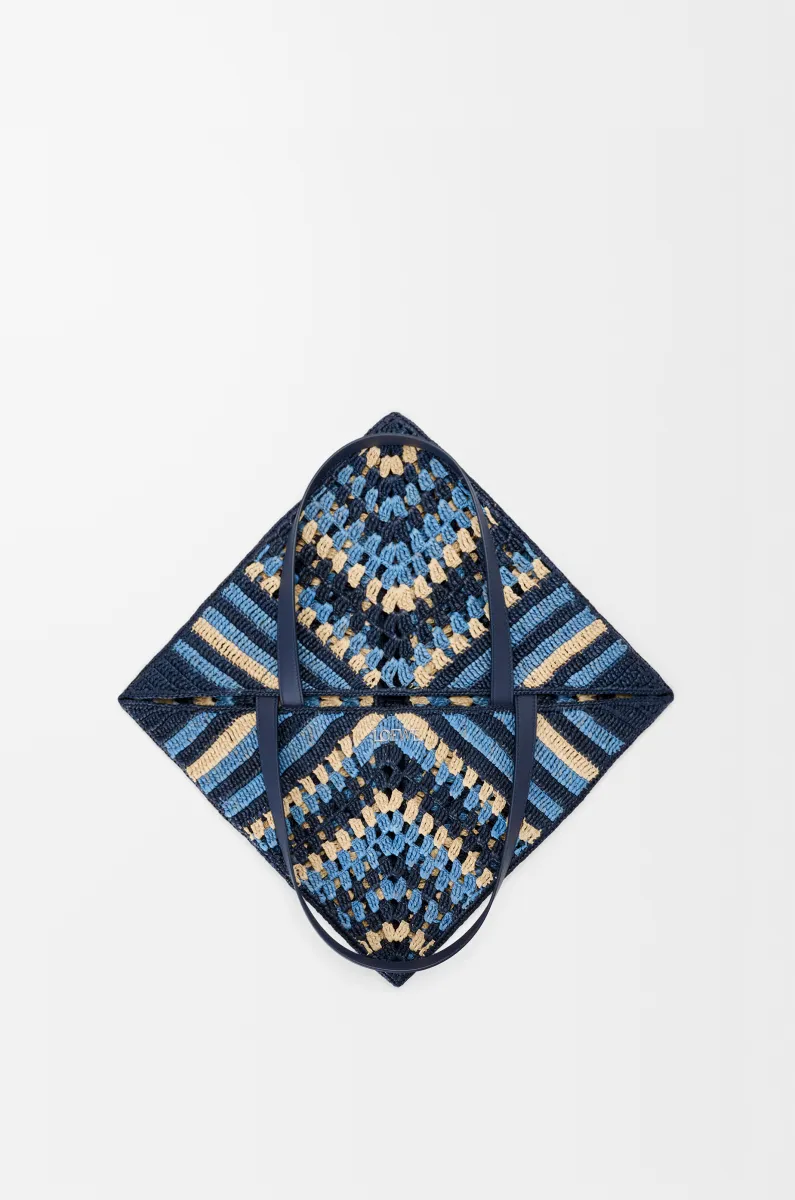 超大号拉菲草 Puzzle Fold 手袋 