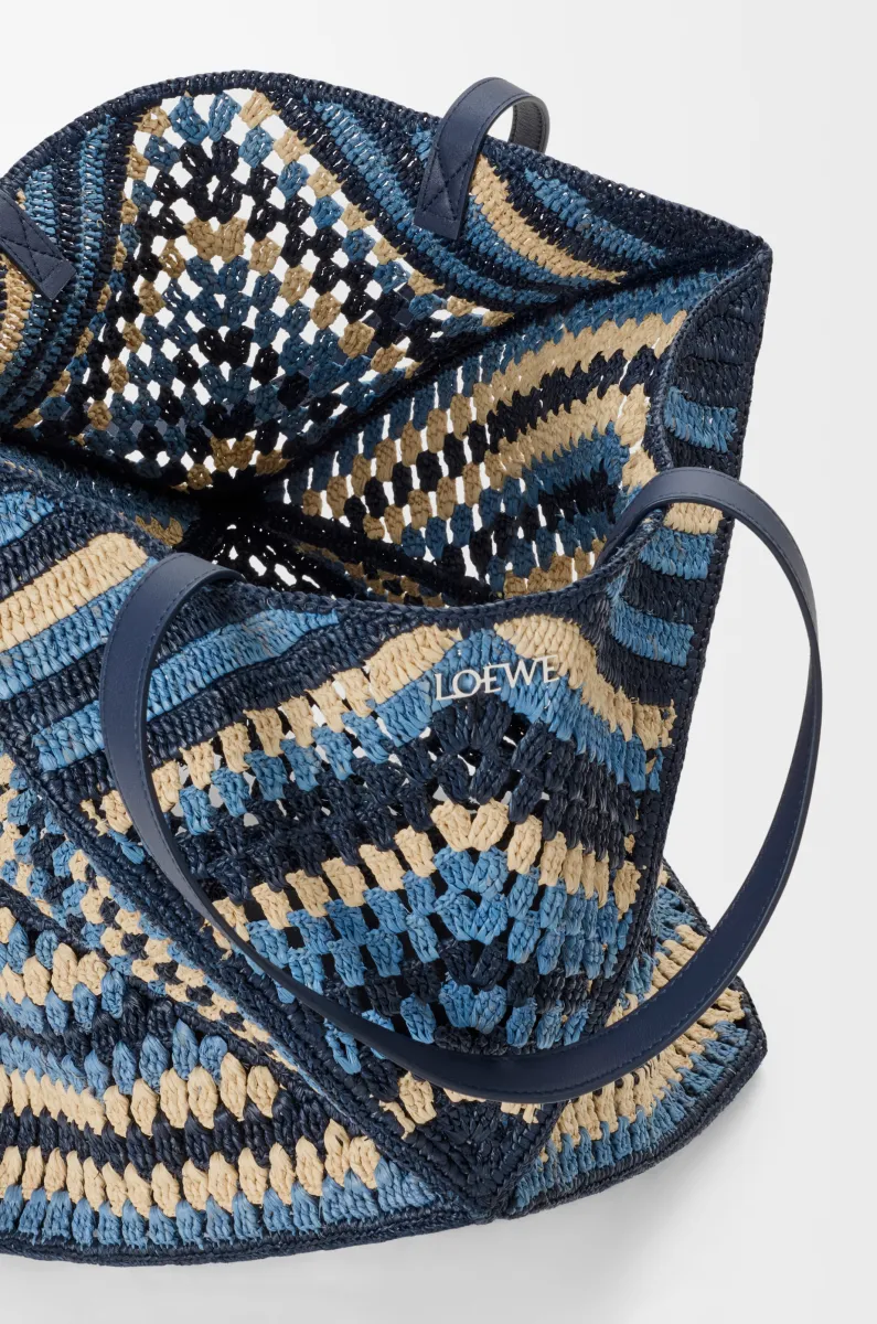 超大号拉菲草 Puzzle Fold 手袋 