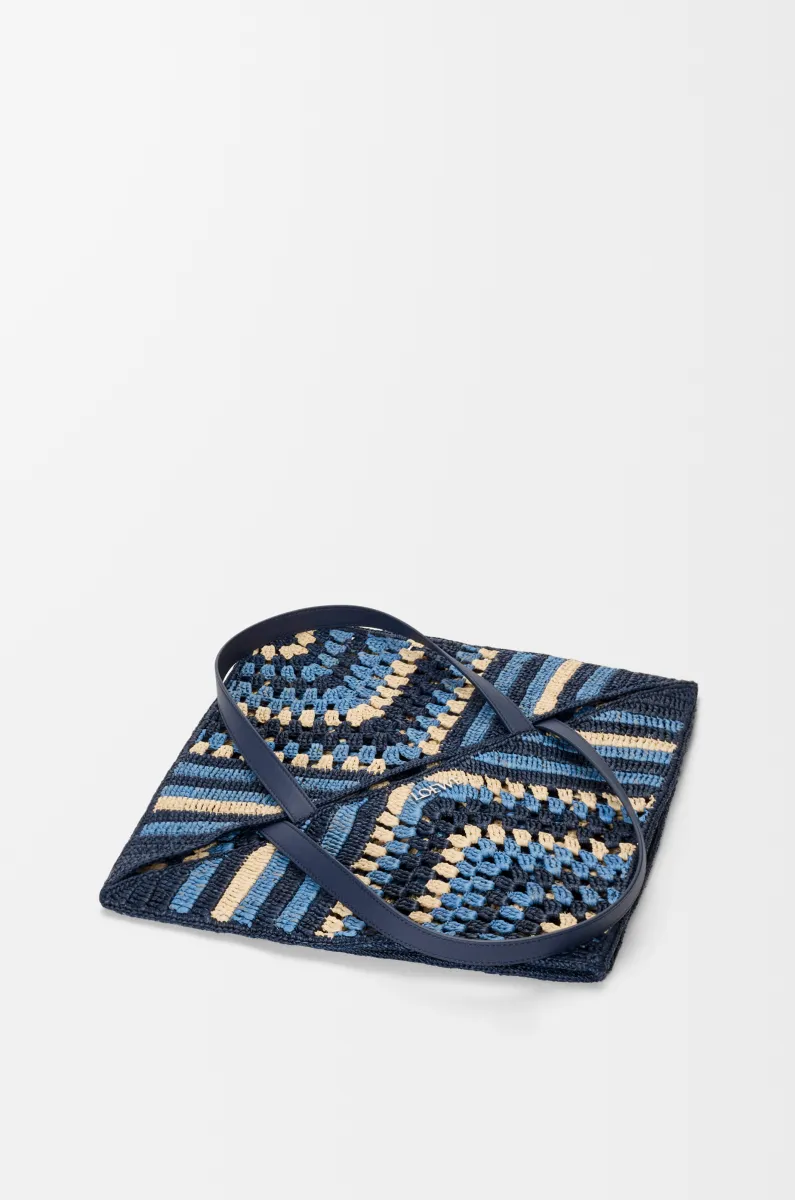 超大号拉菲草 Puzzle Fold 手袋 