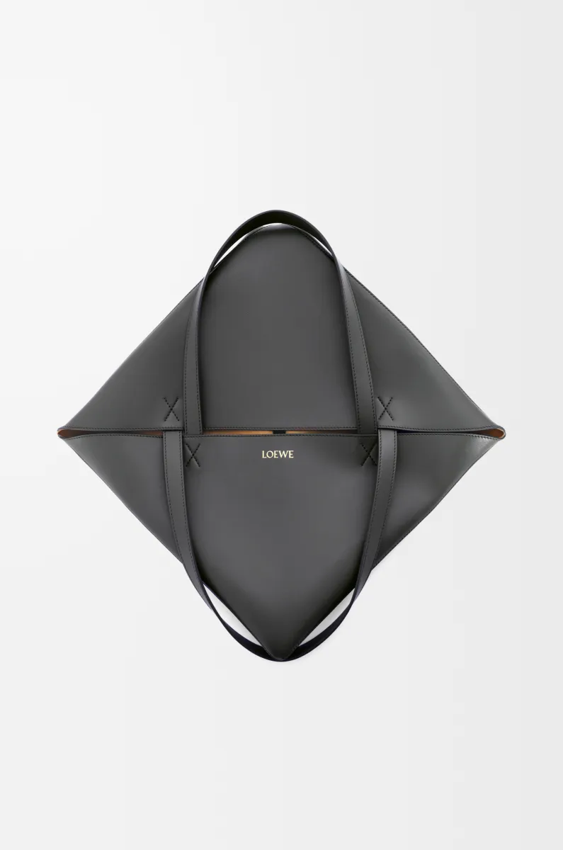 超大号亮面牛皮革 Puzzle Fold 手袋