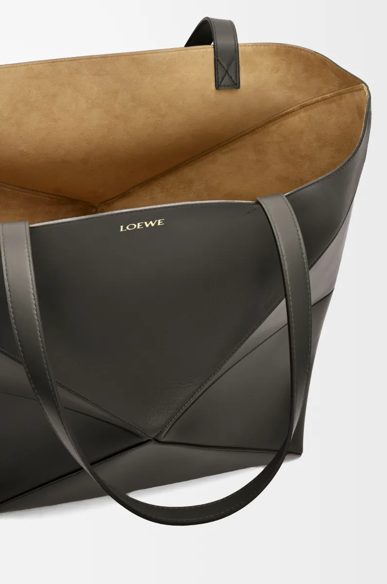 超大号亮面牛皮革 Puzzle Fold 手袋