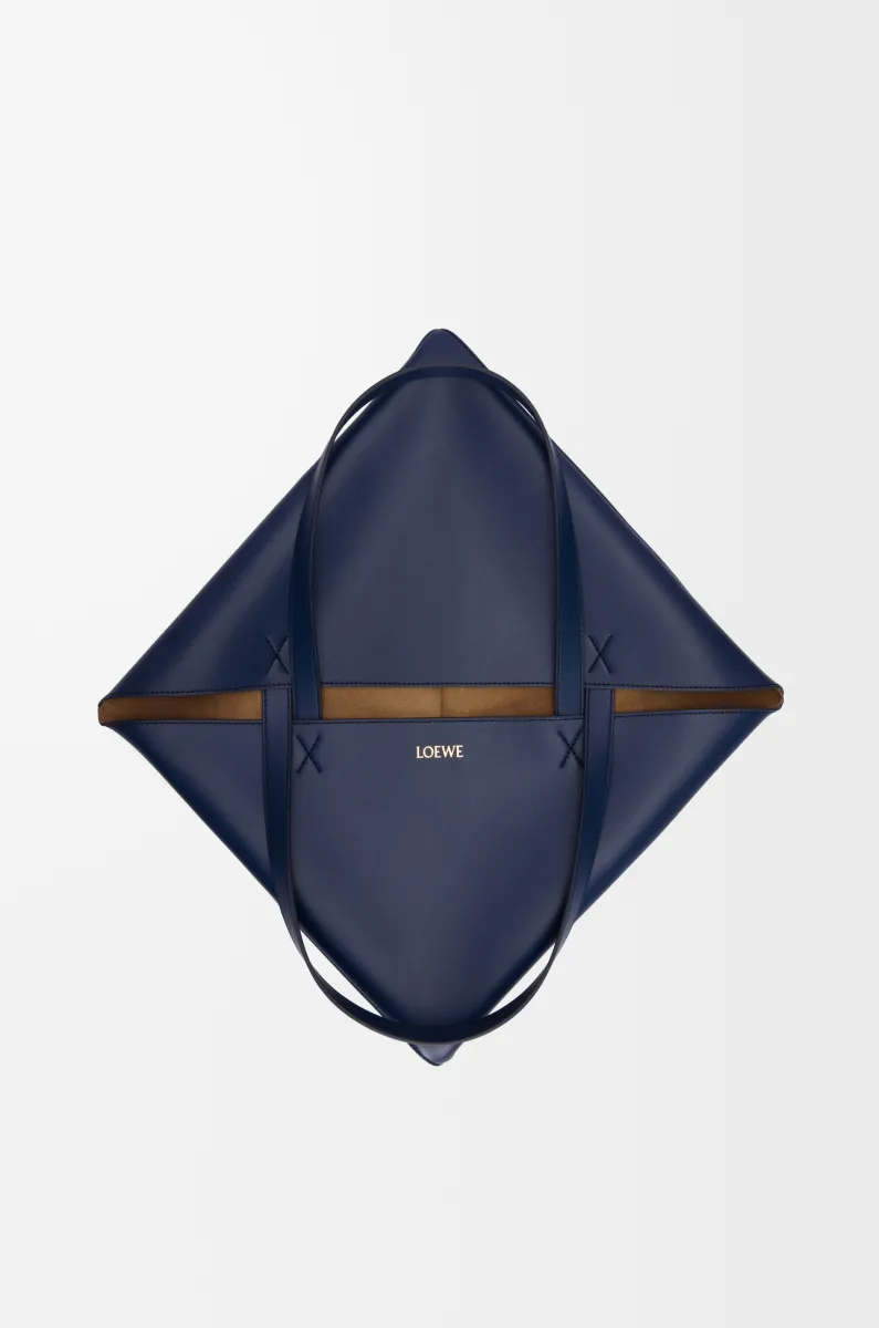 超大号亮面牛皮革 Puzzle Fold 手袋