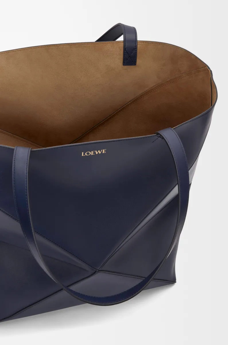 超大号亮面牛皮革 Puzzle Fold 手袋