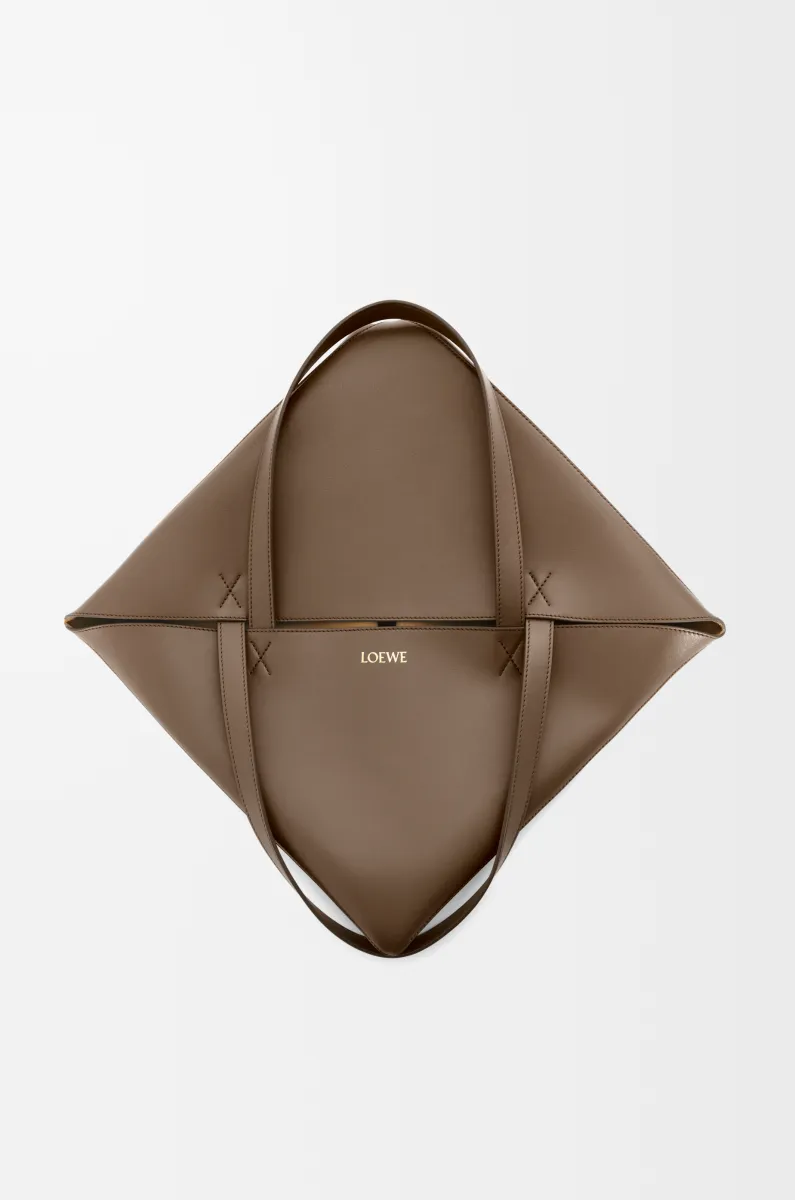 超大号亮面牛皮革 Puzzle Fold 手袋