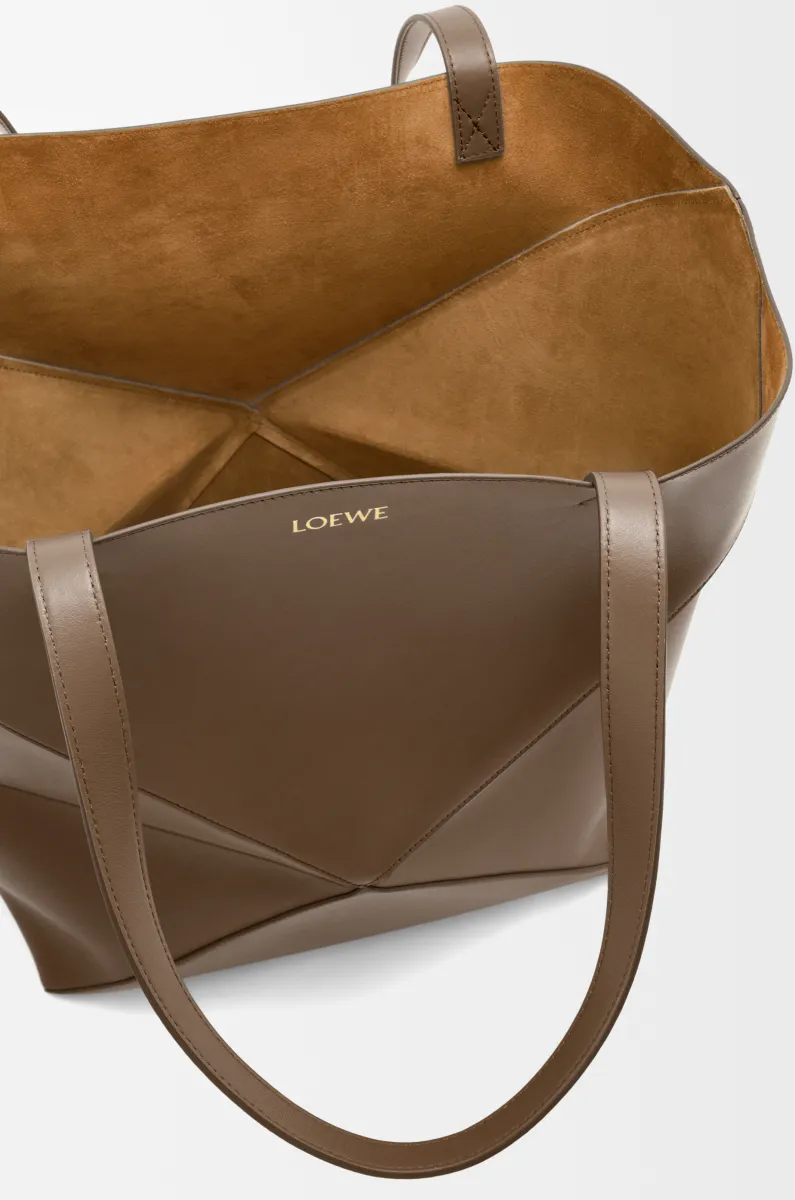 超大号亮面牛皮革 Puzzle Fold 手袋