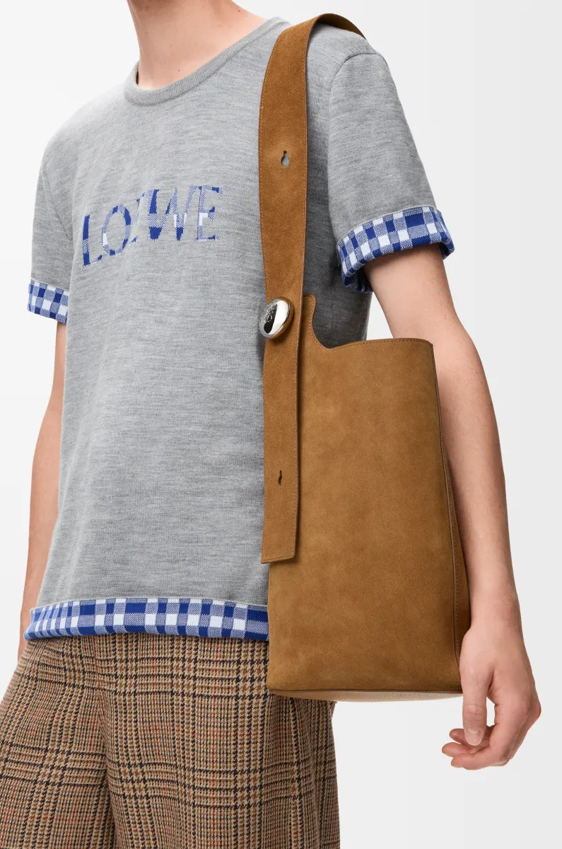 大号绒面牛皮革 Pebble Bucket 水桶手袋