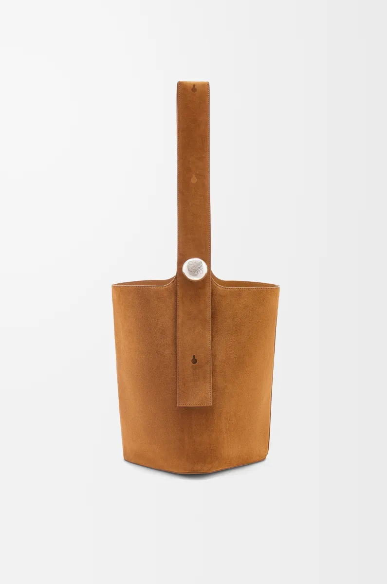 大号绒面牛皮革 Pebble Bucket 水桶手袋